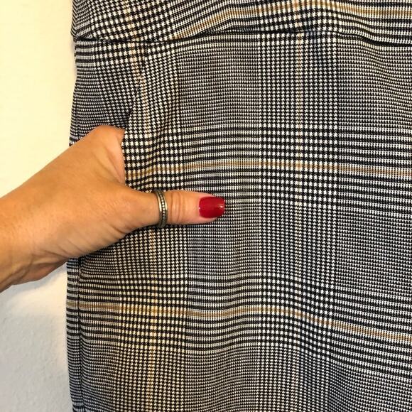 Emma & Olivia Trousers Womens 14 Plaid Pull On Stretch Pants Office Career Work - Picture 4 of 7